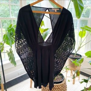 Victoria’s Secret Coverup Swim Batwing Crochet